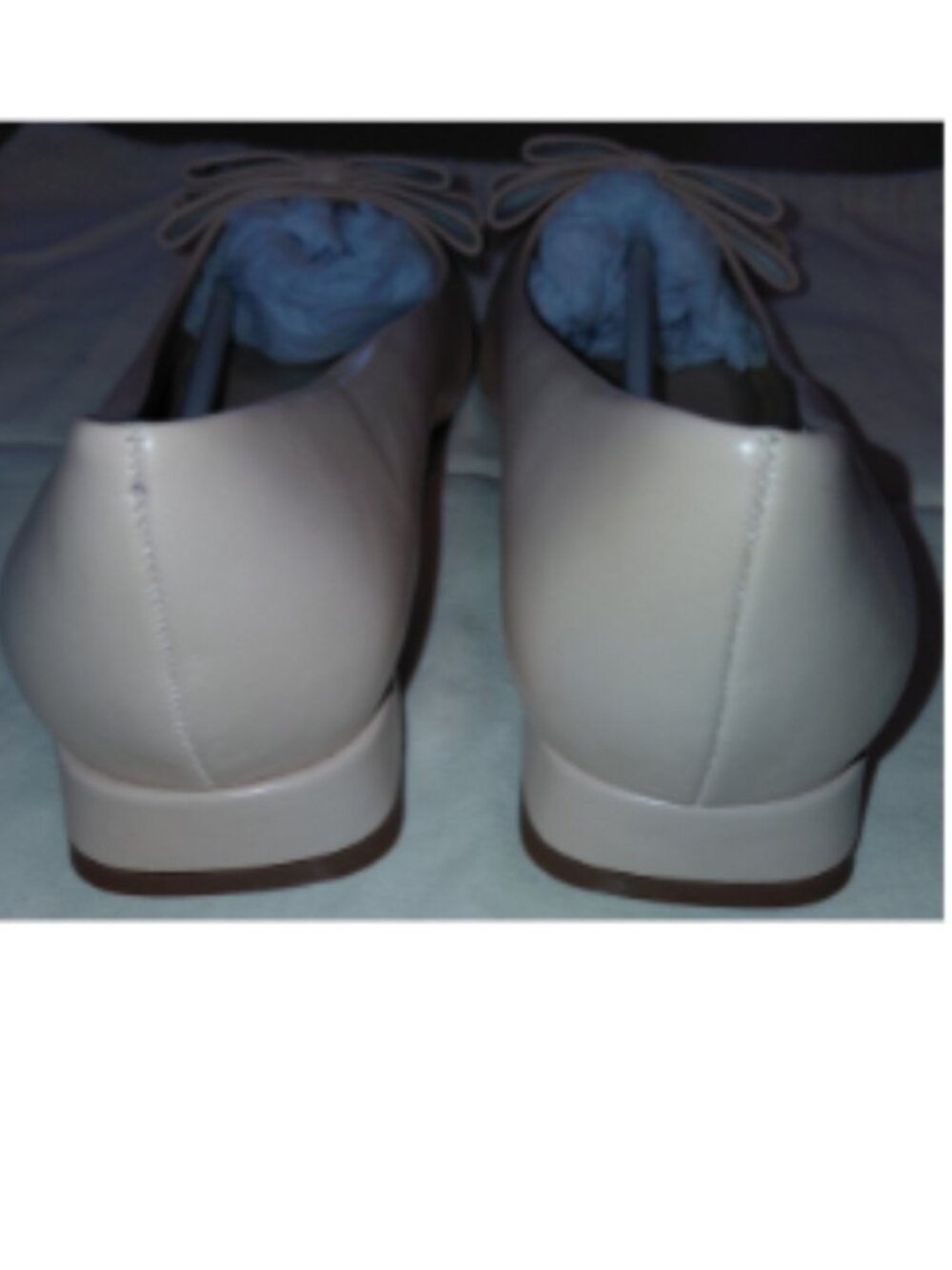 Journee Collection Beige Bow Pointed Toe Flats - Picture 7 of 15